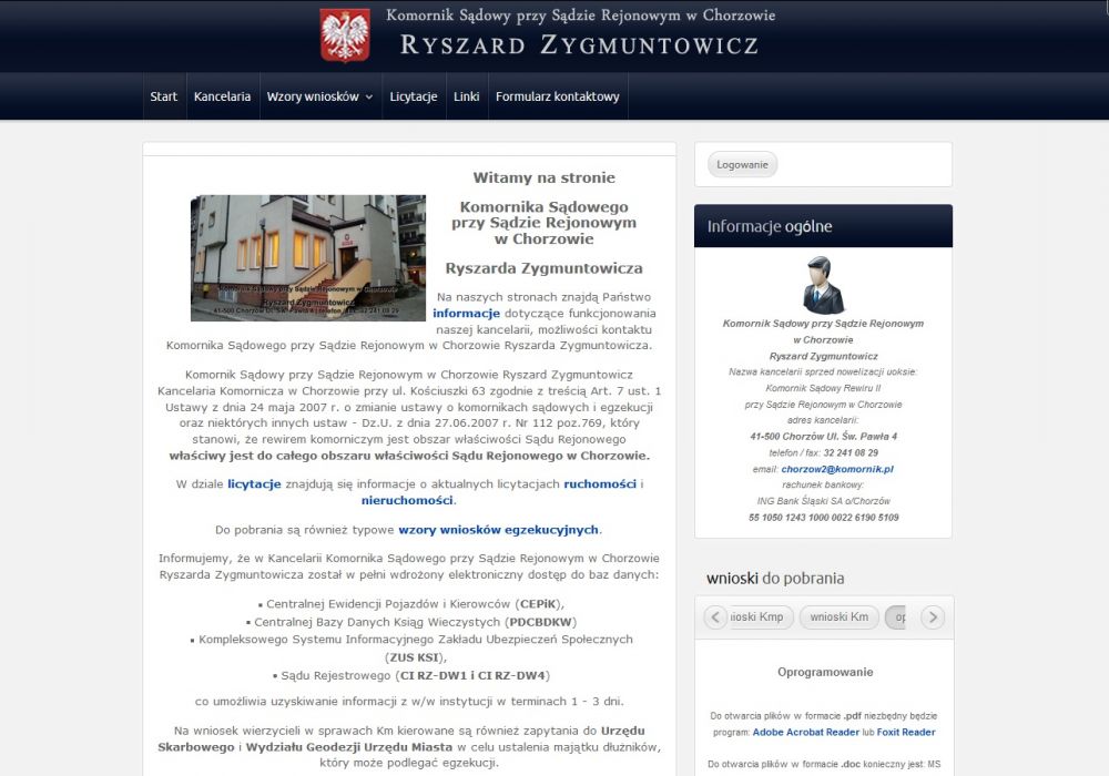 portfolio big idat.pl komornik-chorzow.pl
